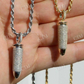 Gold Diamond Bullet Iced Stash Pendant  customdiamjewel   