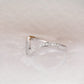 V Shaped Channel Set Lab Grown Diamond Wedding Band Wedding Band customdiamjewel   