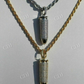 Gold Diamond Bullet Iced Stash Pendant  customdiamjewel   