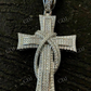 14k Gold Cross Crucifix ICY Diamond Mens Pendant  customdiamjewel   