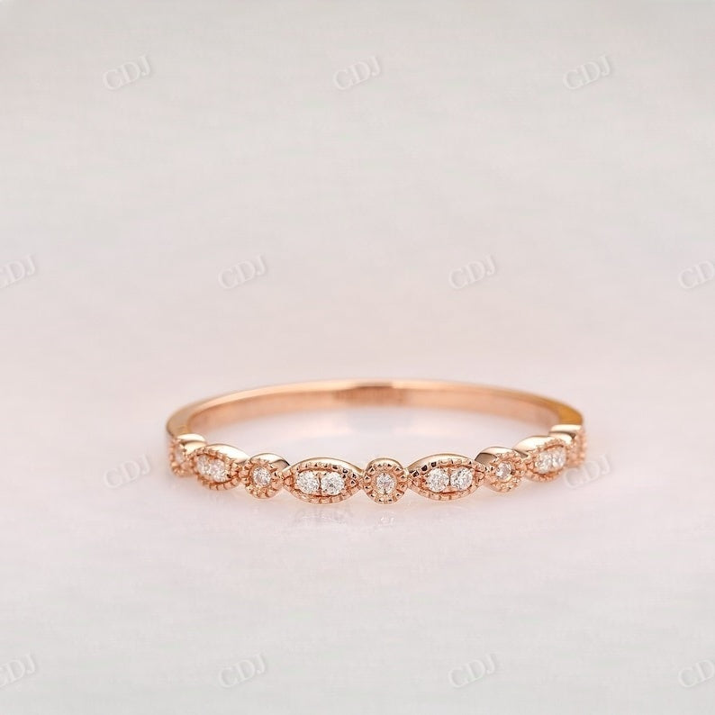 0.10CTW Unique Lab Grown Diamond Wedding Band Wedding Band customdiamjewel   