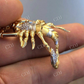 Men's 14k Yellow Gold Scorpion Pendant  customdiamjewel   