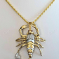 Men's 14k Yellow Gold Scorpion Pendant  customdiamjewel   