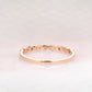 0.10CT Round Cut Real Diamond Milgrain Wedding Band  customdiamjewel   