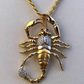 Men's 14k Yellow Gold Scorpion Pendant  customdiamjewel   