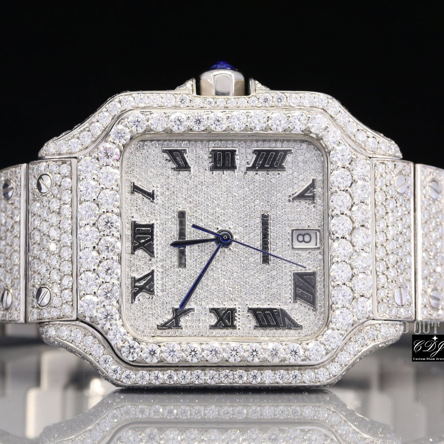 22CTW (Approx.) Luxury Men's Trendy Natural Diamond Gold Watch  customdiamjewel   