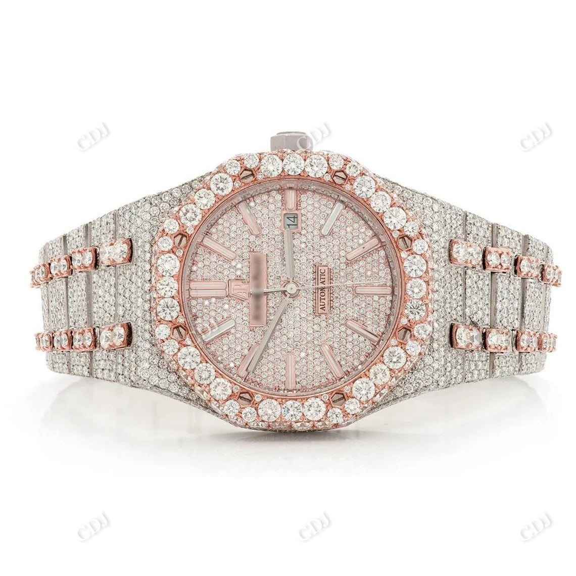 Customized Moissanite Diamond Hip Hop Watch  customdiamjewel   