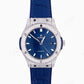 Blue Dial Hublot Custom Pave Diamond Set Watch  customdiamjewel   