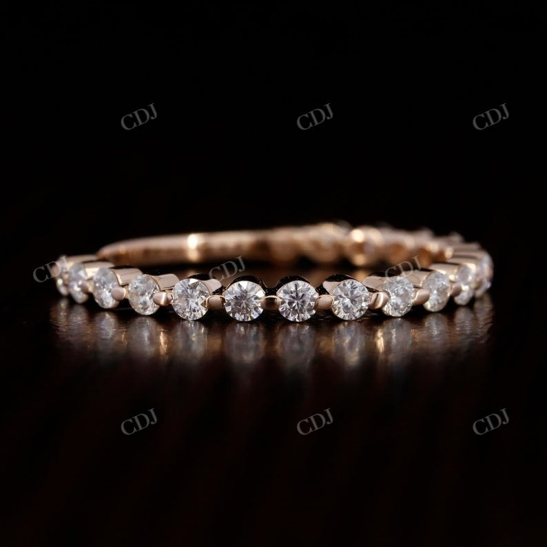 2 MM Round Cut Diamond Wedding Band  customdiamjewel   