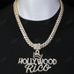 Iced Out Diamond Letter Pendant hip hop jewelry CustomDiamJewel   