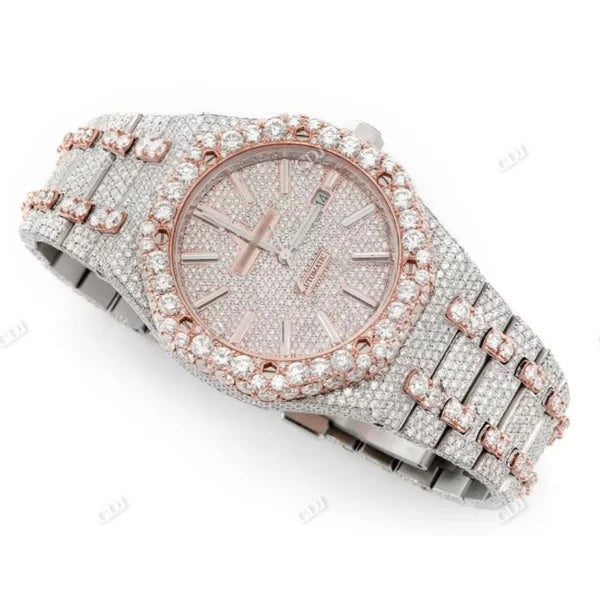 Customized Moissanite Diamond Hip Hop Watch  customdiamjewel   