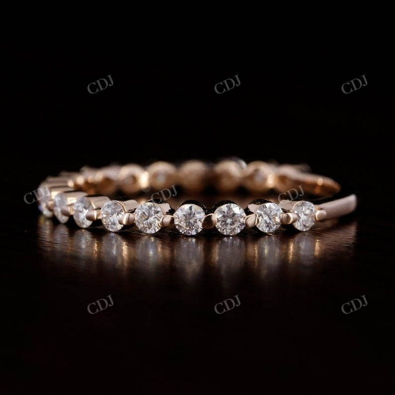 2 MM Round Cut Diamond Wedding Band  customdiamjewel   