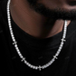 4mm Diamond Cross Stationed Tennis Chain hip hop jewelry CustomDiamJewel