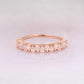 0.96CT Pear Shaped Real Diamond Vintage Wedding Band  customdiamjewel 10 KT Solid Gold Rose Gold VVS-EF