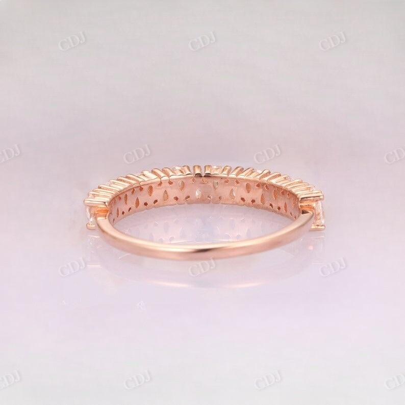 0.96CT Pear Shaped Real Diamond Vintage Wedding Band  customdiamjewel   