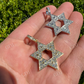 Gold Diamond Star Of David Pendant  customdiamjewel   