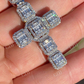 Baguette Diamond Iced Cross Hip Hop Pendant  customdiamjewel   