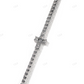 Sterling Silver 4MM Round Diamond Cross Design Tennis Chain hip hop jewelry CustomDiamJewel