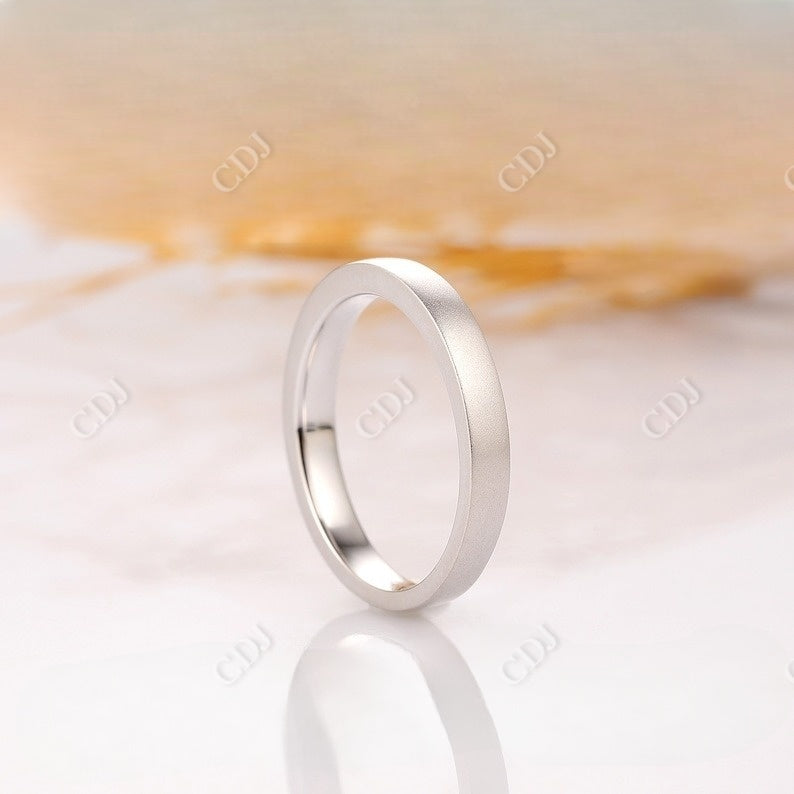 Plain Matte Yellow Gold Wedding Band Wedding Band customdiamjewel   