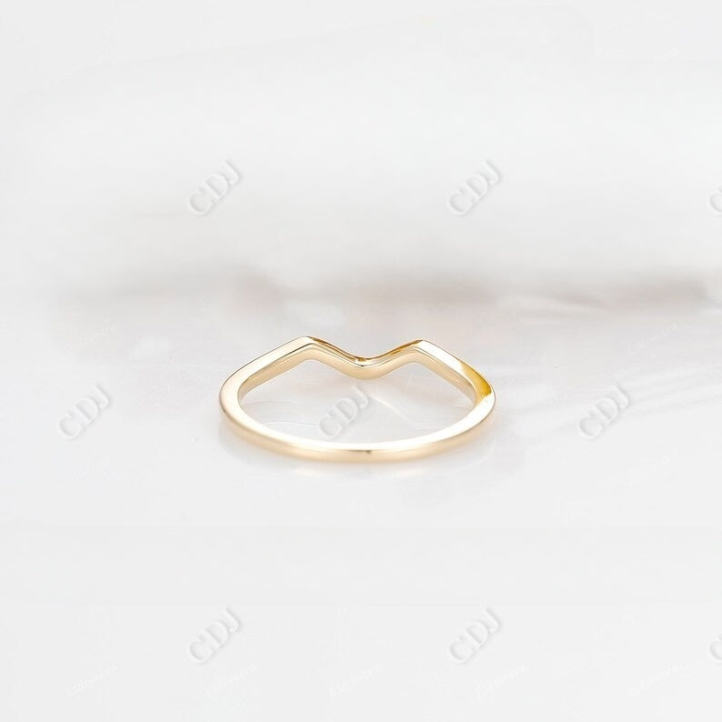 Simple Thin Curved Wedding Band Wedding Band customdiamjewel   