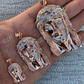 14k Rose Gold Finish Jesus Piece ITALY Pendant  customdiamjewel   