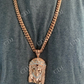 14k Rose Gold Finish Jesus Piece ITALY Pendant  customdiamjewel   