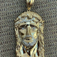 14K Gold Round Diamond Jesus Piece Pendant  customdiamjewel   