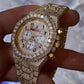 Gold Plated Fully Diamond Audemars Piguet Watch  customdiamjewel   