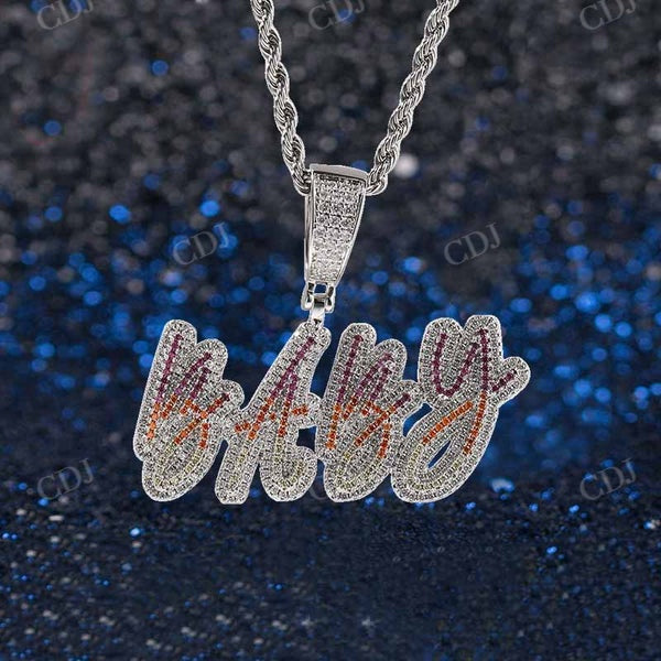 Hip Hop Diamond Custom Iced Out Pendant  CustomDiamJewel   