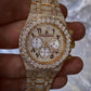 Gold Plated Fully Diamond Audemars Piguet Watch  customdiamjewel   