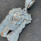 14K Gold Diamond old Jesus Piece Pendant  customdiamjewel   