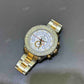 42mm Rolex Master Two Tone Bezel Set Iced Out Diamond Bezel  customdiamjewel   