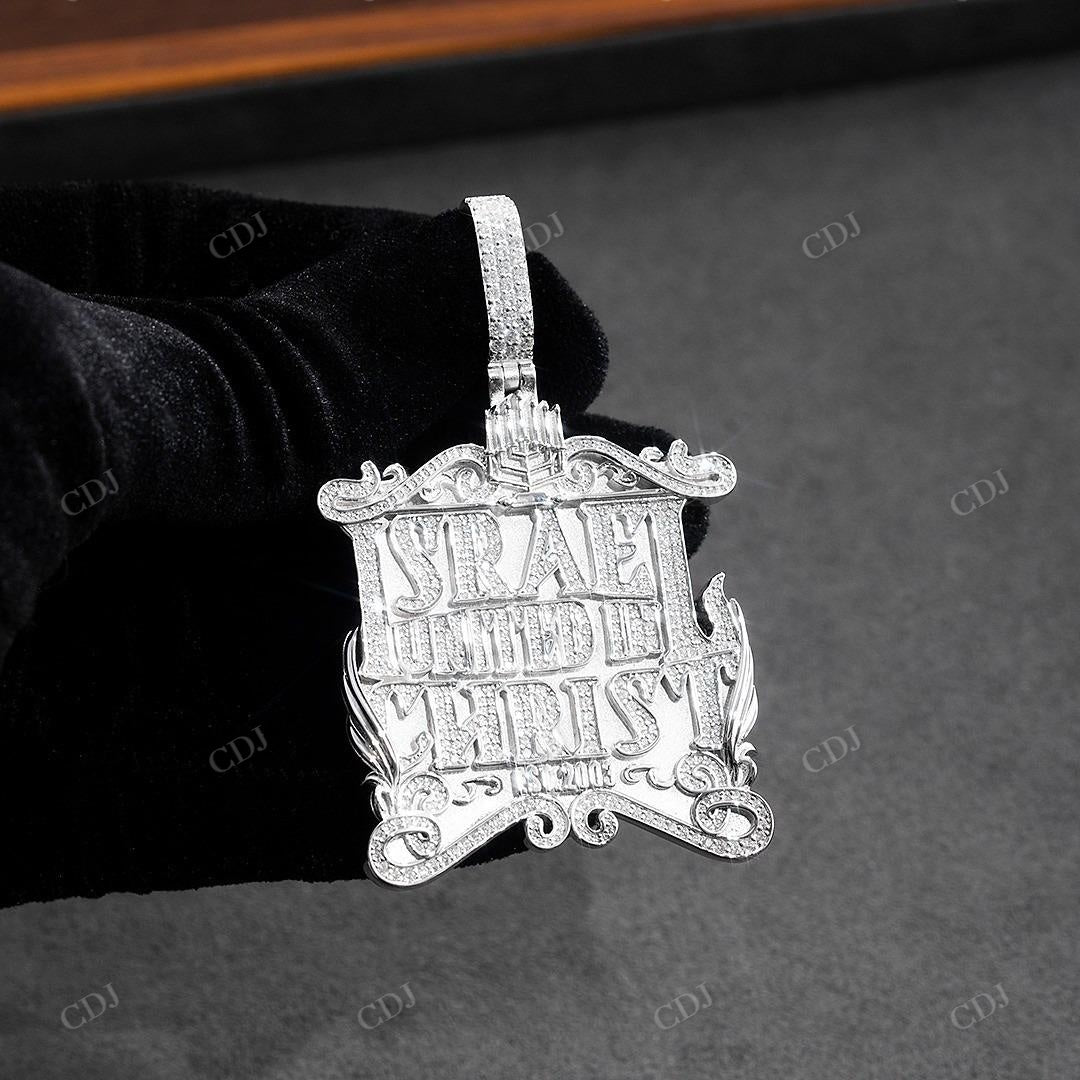 Big Custom Letter Iced Out Diamond Hip Hop Pendant hip hop jewelry customdiamjewel   