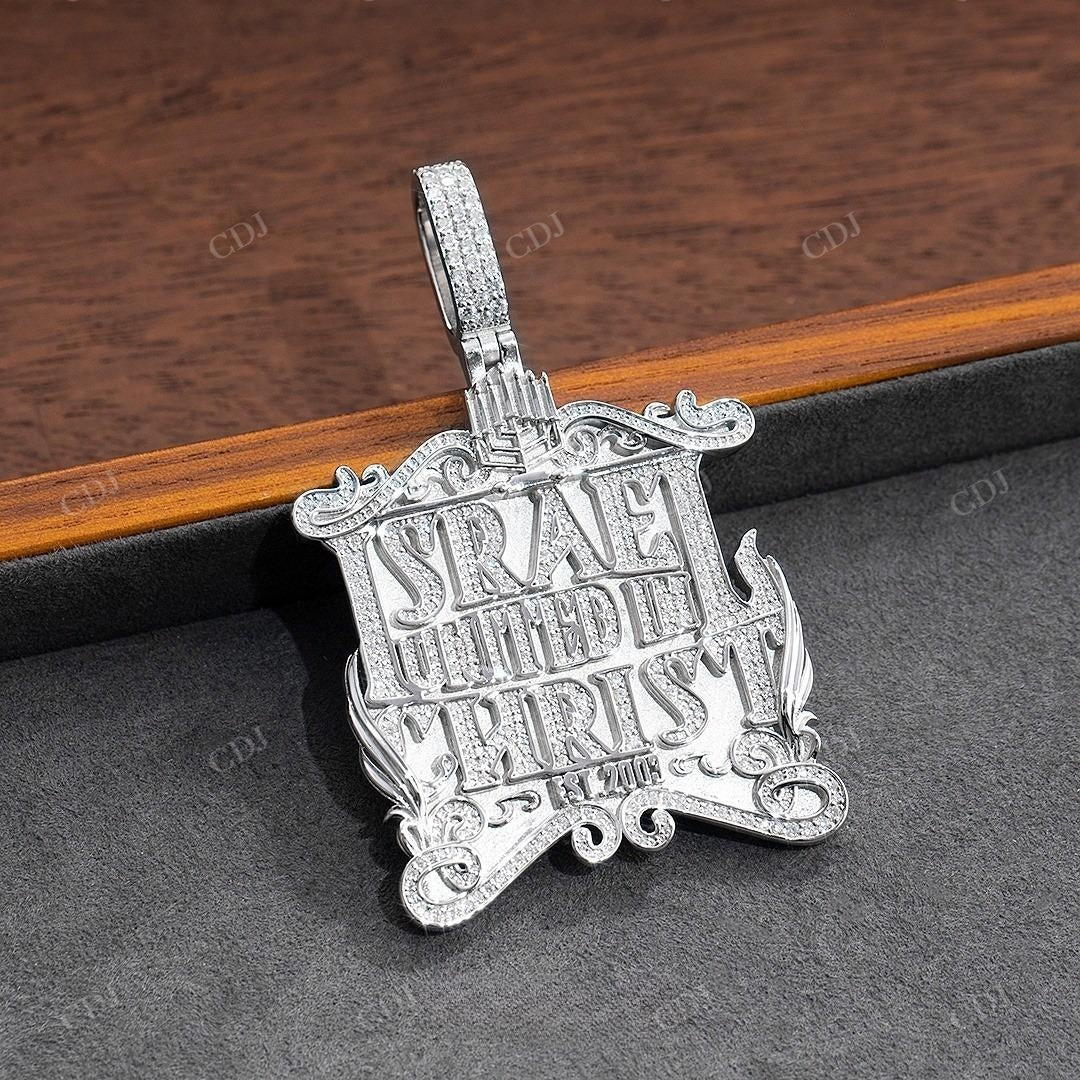 Big Custom Letter Iced Out Diamond Hip Hop Pendant hip hop jewelry customdiamjewel   