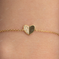 0.85CTW Natural Diamond Heart Charm Adjustable Bracelet  customdiamjewel   