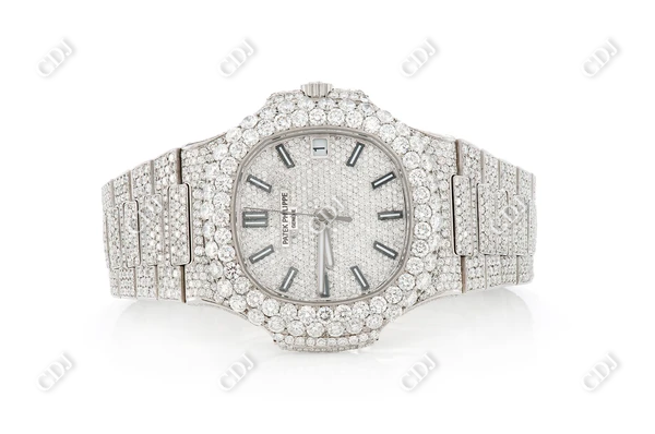 Patek Phillip Fully Iced Out Watch  customdiamjewel   