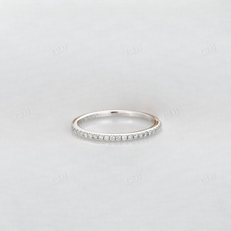 1.4mm Lab Grown Diamond 3/4 Eternity Wedding Band  customdiamjewel   