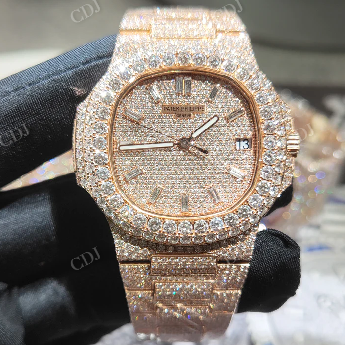 Men Luxury Iced Out Watches High Quality Diamond VVS Moissanite Automatic  Luxury Wrist Watch  customdiamjewel   