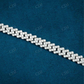 8MM Diamond White Gold Cuban Link Bracelet hip hop jewelry customdiamjewel   