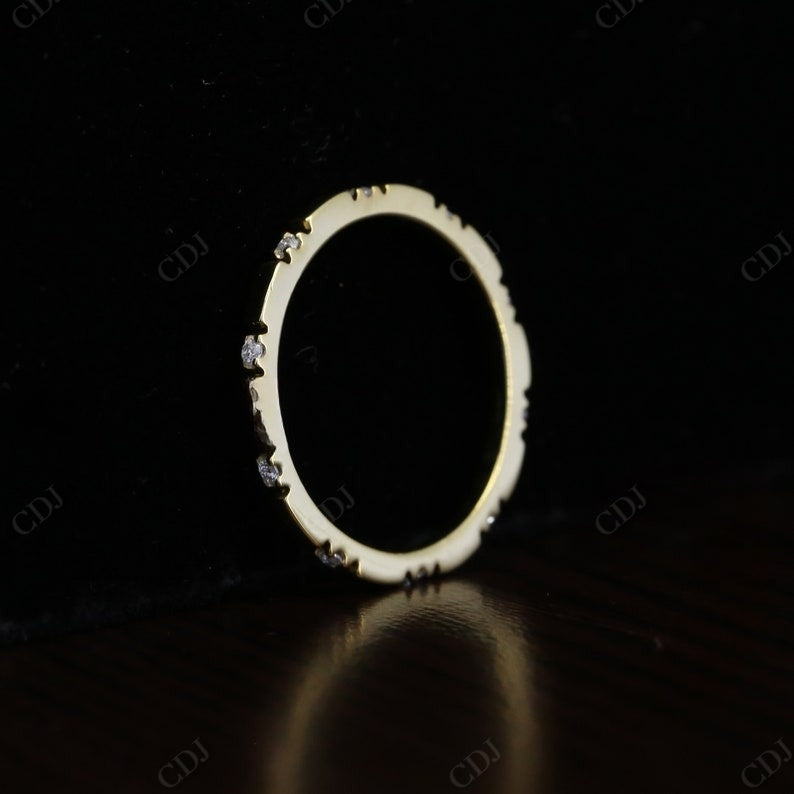 Round Cut Lab Grown Full Eternity Diamond Wedding Band  customdiamjewel   