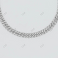 Sterling Silver White Gold Hip Hop Miami Cuban Chain  customdiamjewel   