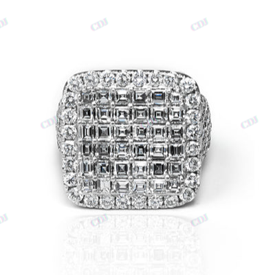 VVS1 Moissanite Diamond Big Size Male Ring hip hop jewelry CustomDiamJewel