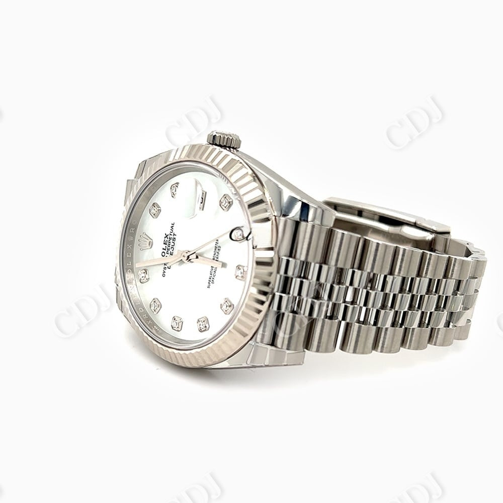 Rolex Diamond Set Dial Stainless Steel Luxury Watch  customdiamjewel   