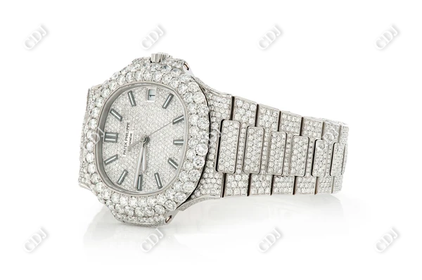 Patek Phillip Fully Iced Out Watch  customdiamjewel   