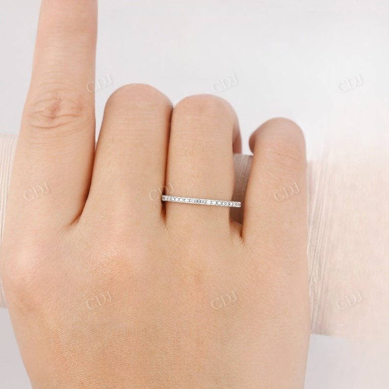 1.4mm 3/4 Eternity Natural diamond Wedding Band  customdiamjewel   