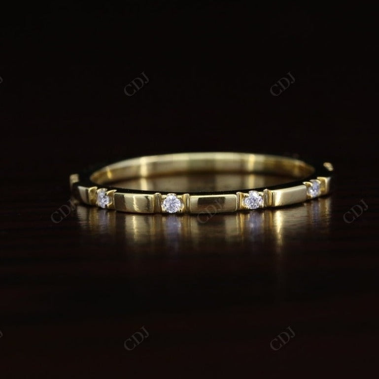 Round Cut Lab Grown Full Eternity Diamond Wedding Band  customdiamjewel Sterling Silver Yellow Gold VVS-EF