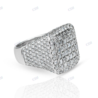 VVS1 Moissanite Diamond Big Size Male Ring hip hop jewelry CustomDiamJewel