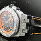 Moissanite Diamond Watch Audemars Piguet Royal Oak Diamond Watch Hip Hop Watch 12.00 CTW (Approx)  customdiamjewel   