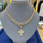 Cross Hip Hop Pendant Cuban Chain Necklace hip hop jewelry CustomDiamJewel   