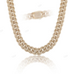 Iced Out 18MM Miami Link Cuban Chain hip hop jewelry CustomDiamJewel